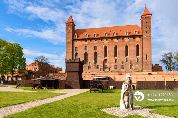 The Castle of the Teutonic Knights in Gniew. Built at the turn of the 14th Century and located near the Vistula River in northern Poland.