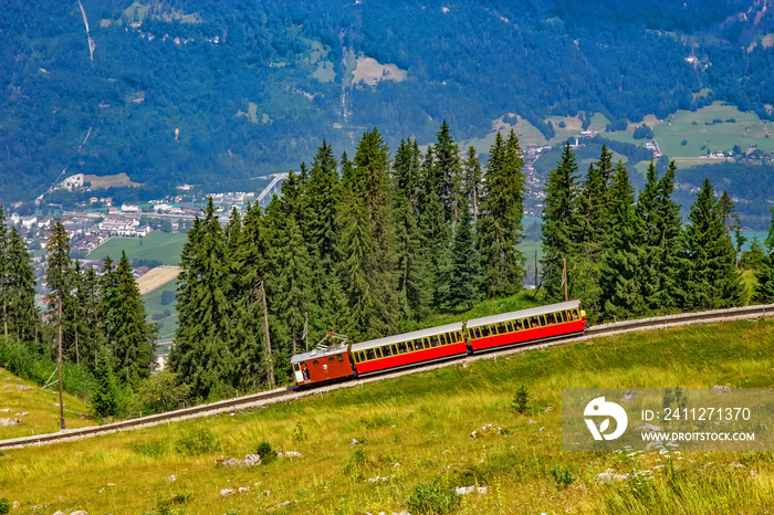 The Schynige Platte Railway is a mountain railway in the Bernese Highlands area of Switzerland