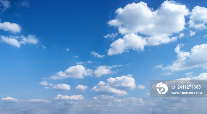 Blue sky with white clouds. Blue sky background with clouds.