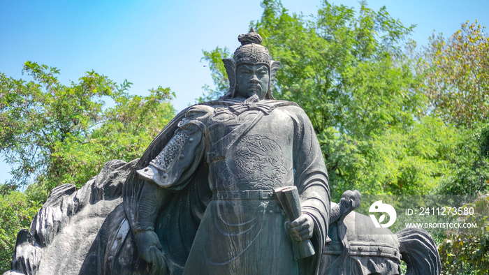 Statue of the Yue Fei in Wuhan, China.