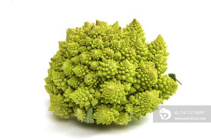 Romanesco broccoli cabbage isolated