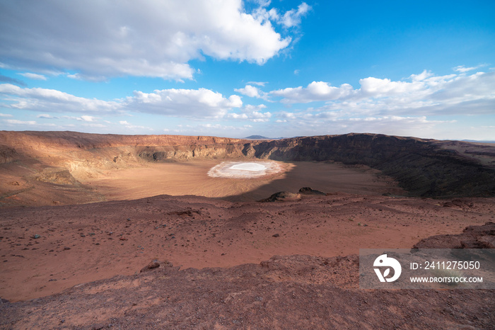 Hail, Saudi Arabia Harrat Al Hutaymah Crater.