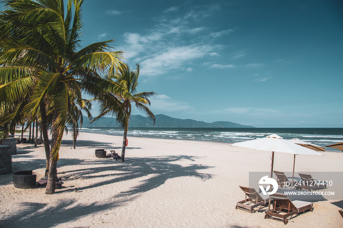 Da nang beach views, in central Vietnam