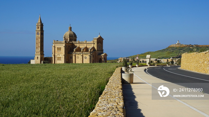 the Basilika ta Pinu in Gharb on the island Gozo in the month of March, Malta