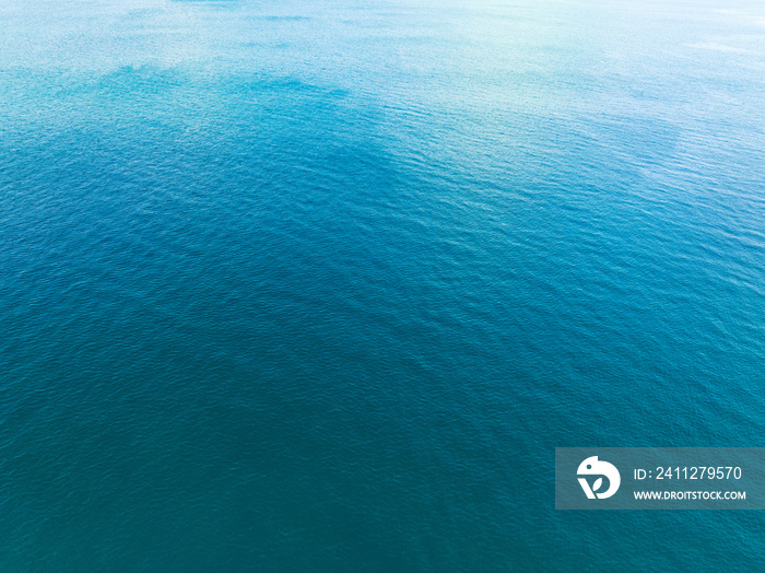 Sea surface aerial view,Bird eye view photo of blue waves and water surface texture Blue sea background Beautiful nature Amazing view sea background.