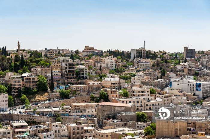 It’s Panorama of the city of Amman, Jordan