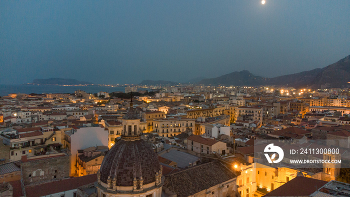 fotografia aerea di palermo in sicilia