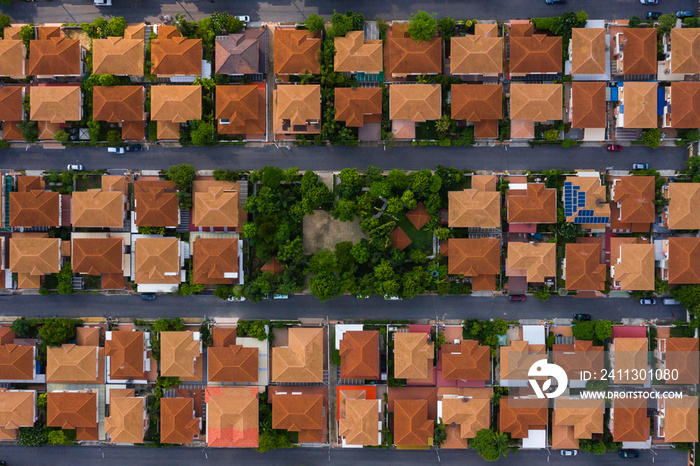 aerial view of house real estate for residential