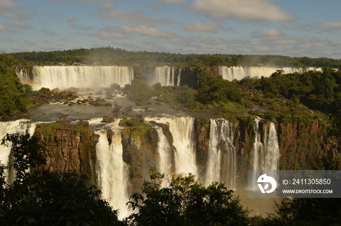 The powerful and mighty Iguazu (Iguacu) Waterfalls between Brazil and Argentina