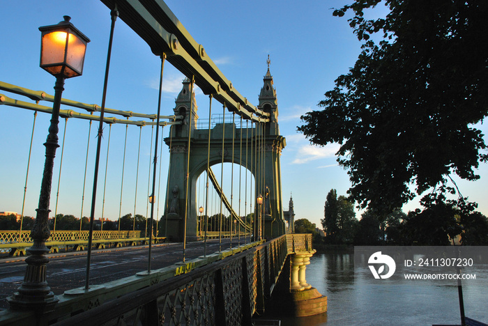 Hammersmith Bridge in London