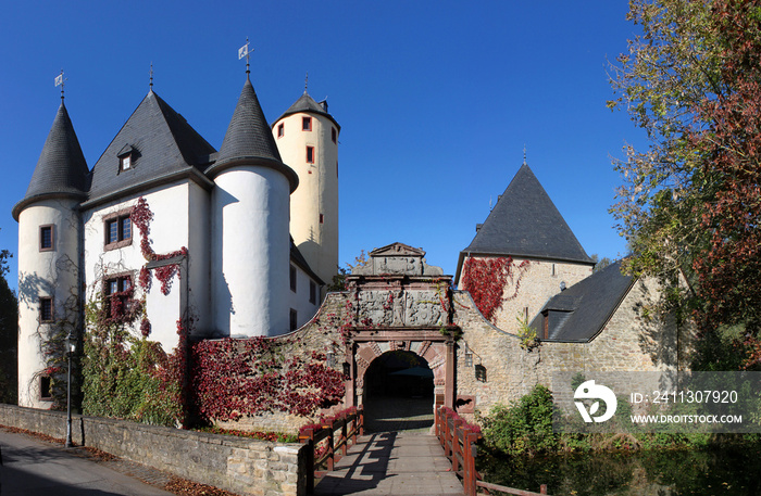 Wasserburg Rittersdorf in der Eifel, Deutschland