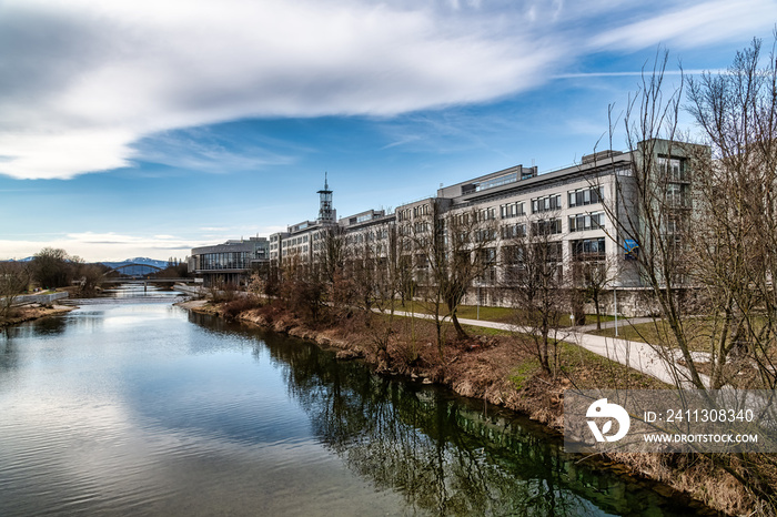 Adminstrative district of Sankt Pölten (Sankt Poelten) near the river traisen, Austria