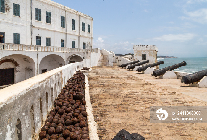 The cape Coast slavery Castle in Ghana, West Africa.