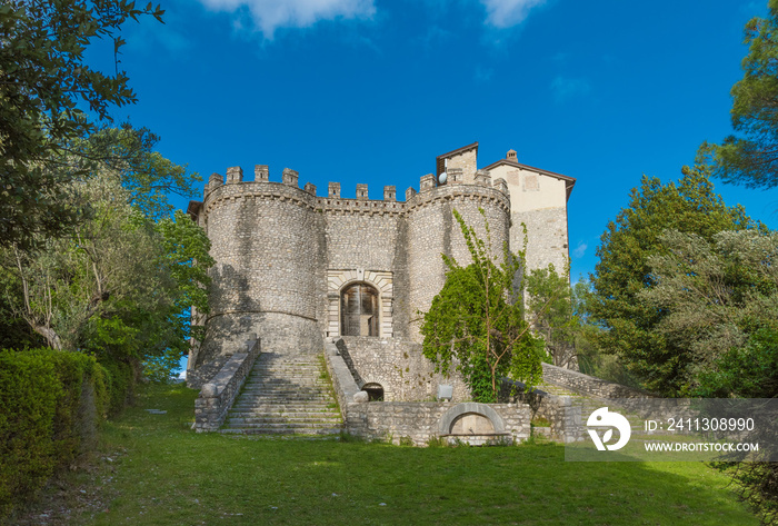 Montenero Sabino (Rieti, Italy) - A very small and charming medieval village in stone with castle, on the Rieti hills, Sabina area, Lazio region, central Italy