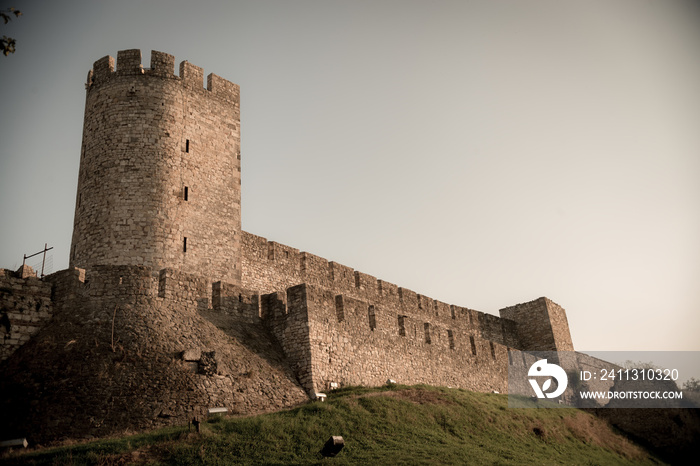 View of Kalemegdan fortress. Belgrade, Serbia. Color tone tuned