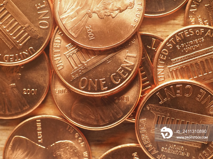 1 cent coins, United States