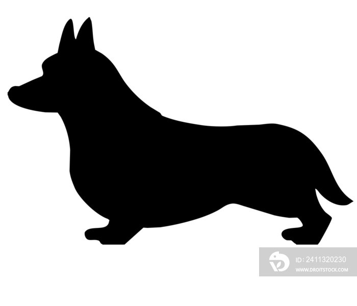 silhouette welsh corgi