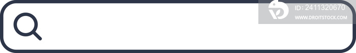 Simple search bar flat design template. Search bar interface for website template.