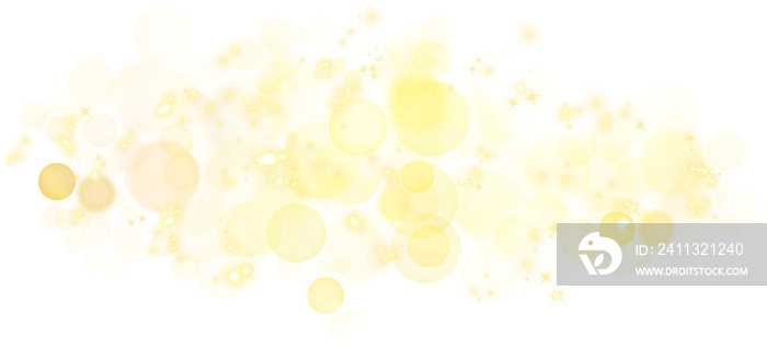 golden Sparkling magical dust particles