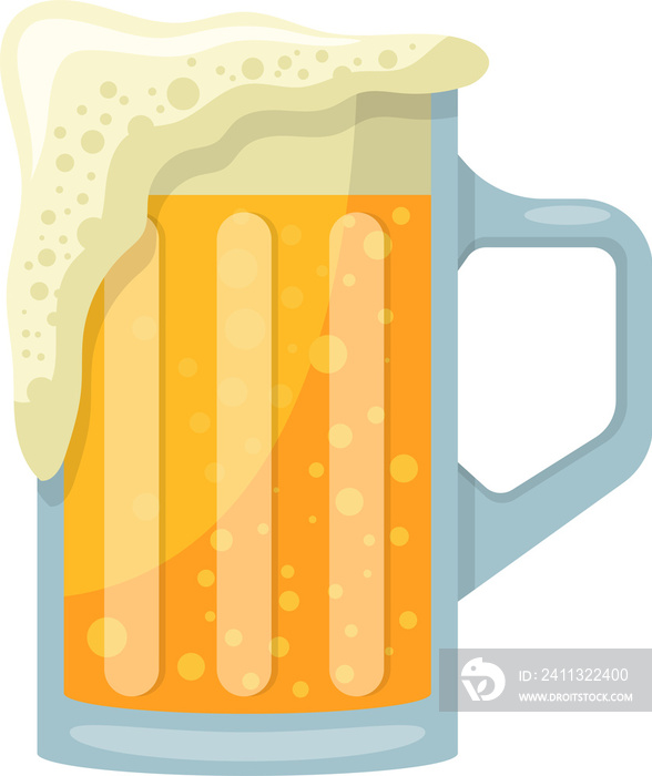 Beer mug and bottle clipart design illustration