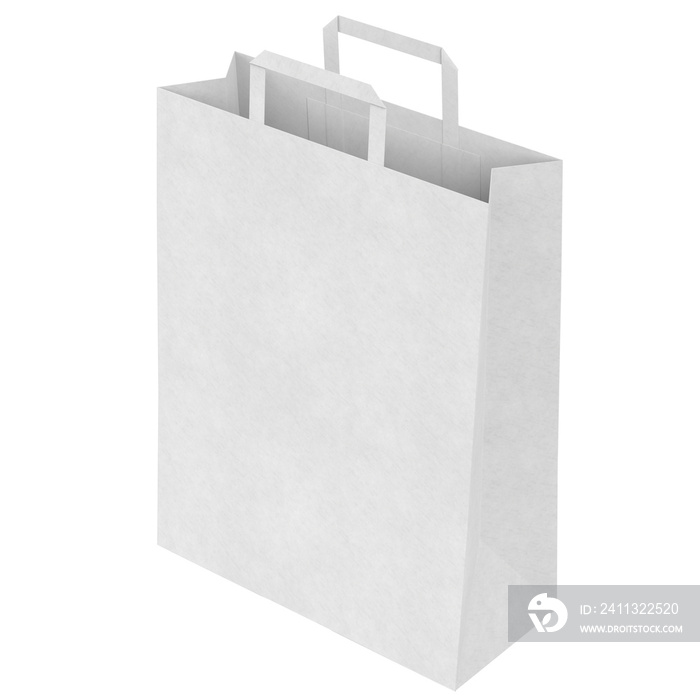 3d rendering  of a big paper bag