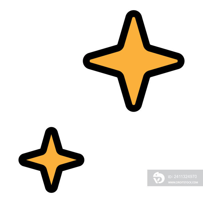 two stars shape icon