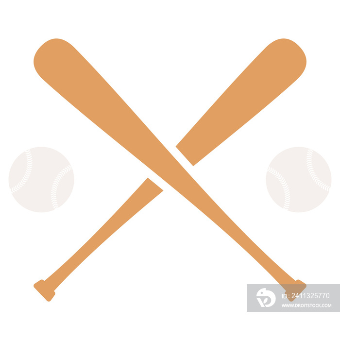 baseball bat and ball