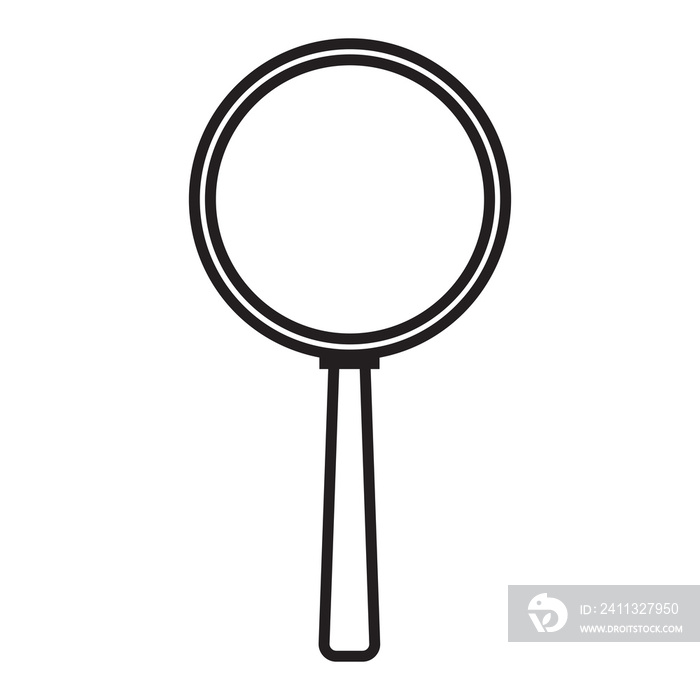 Magnifying glass icon with a line style that is suitable for your modern business