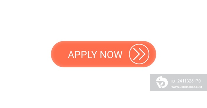 Apply button set flat design. Colorful Apply web button modern flat design. Apply buttons for the website. Different colors of Apply buttons on white background.