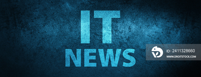 IT News Special Blue Banner Background