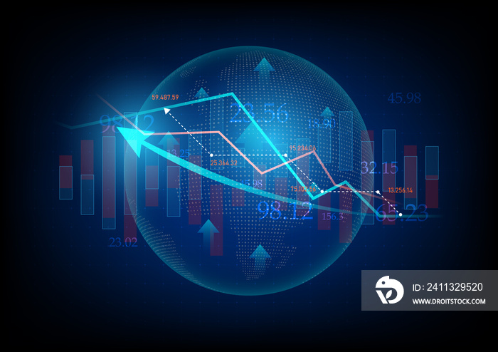 abstract background image stock market figures