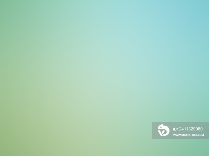 Abstract gradient green blue colored blurred background