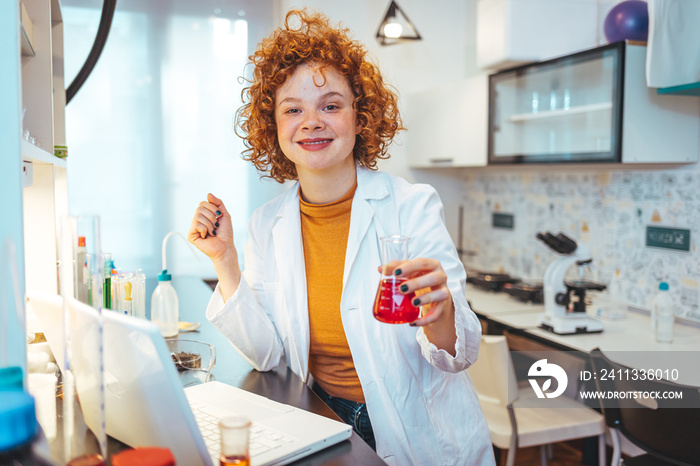 Young Scientist Working in The Laboratory. Female Scientist Working in Nuclear Magnetic Resonance Laboratory, Researching Diseases. This could be the next groundbreaking discovery