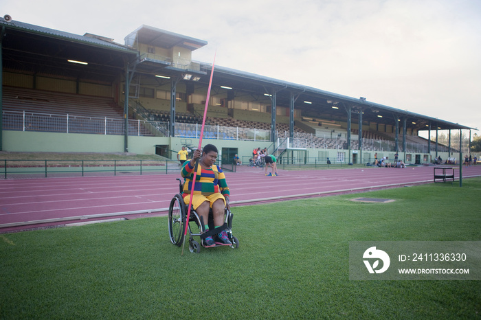 Wheelchair javelin thrower