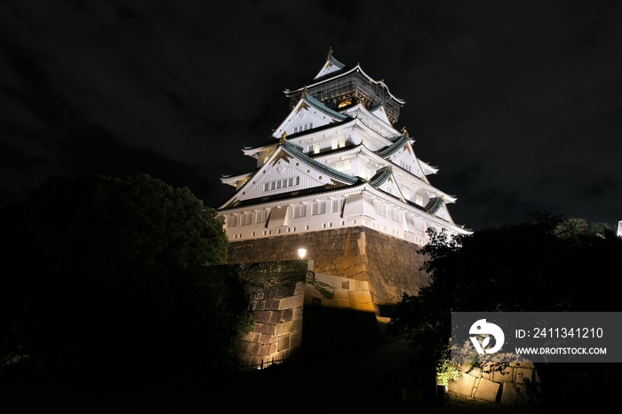 大阪城の夜景