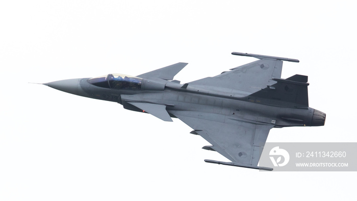 LEEUWARDEN, THE NETHERLANDS-JUNE 10: Modern tactical fighter jet