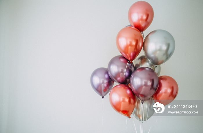 Balloons on the bright background