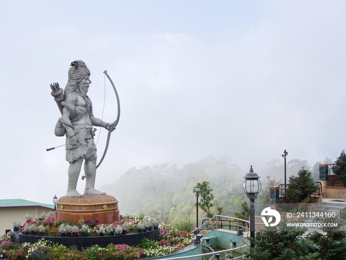 Ramayana Hindu God statue in Namchi City, Sikkim State in India, 15th April, 2013