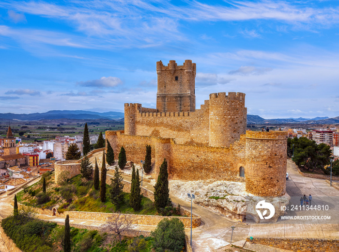 Castle of Villena in Alicante province, Spain.