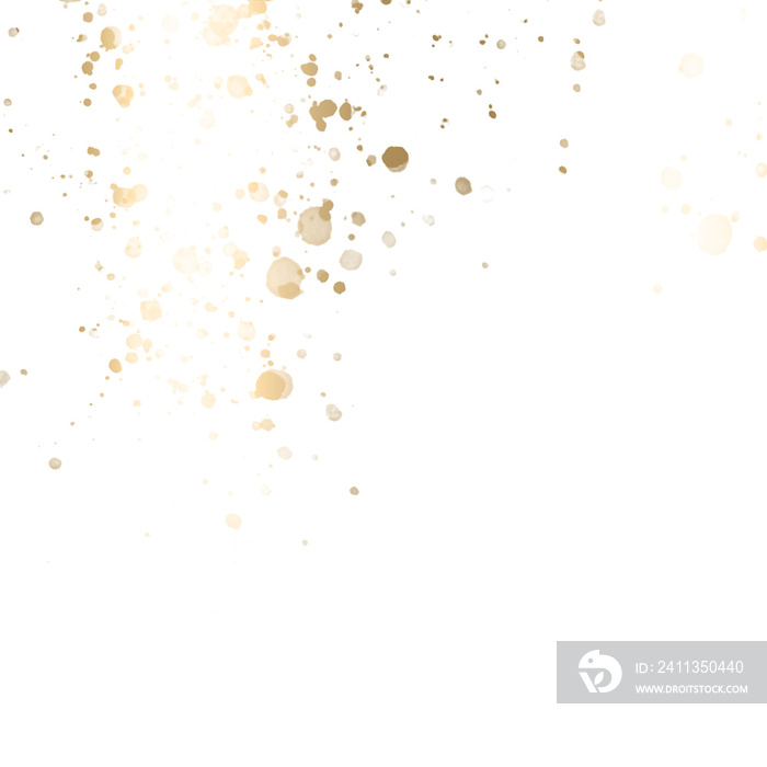 Shiny Elegant Gold Specks Splatter Transparent Clipart