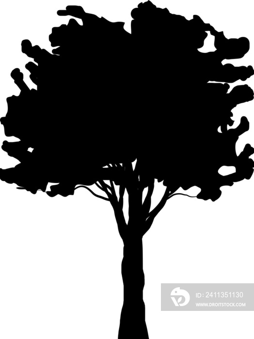 tree silhouette vector illustration