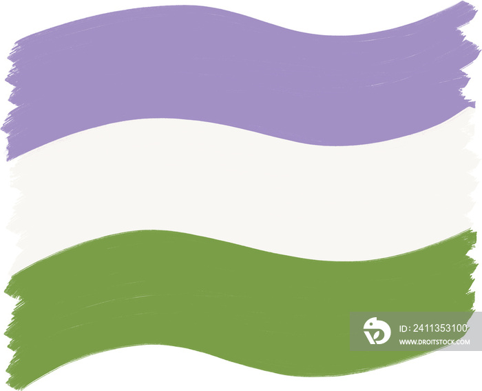 Genderqueer pride flag