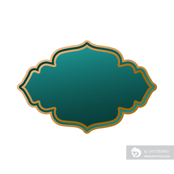 islamic frame for copy space