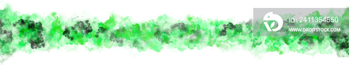transparent drifting green smoke