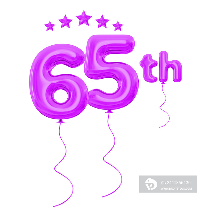 65th anniversary purple