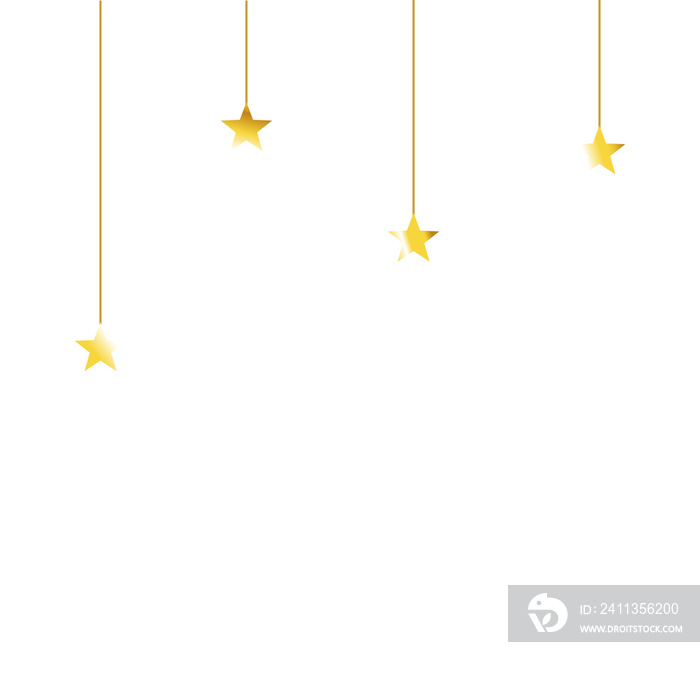 golden star illustration design