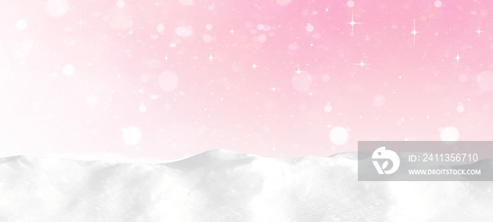 snowflakes snow pink rosa red white snowy sky - winter background banner long