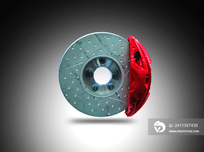 Disc braking system, abs technology that separates from the background cliping part