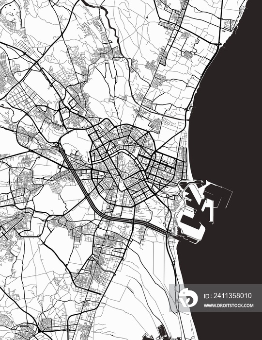 Valencia City Map