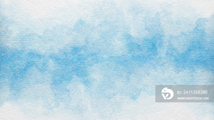 Blue azure turquoise abstract watercolor background for textures backgrounds and web banners design